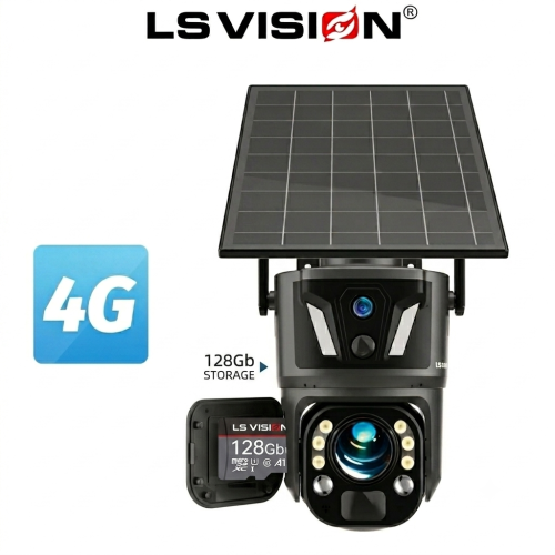 كاميرات طاقة شمسية LS VISION  بدقة 4k وزوم 99x