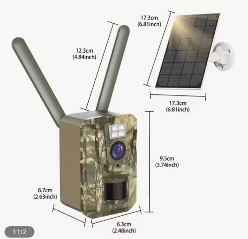 كاميرات مراقبة حيوانات وصيد المربوطة بالجوال
