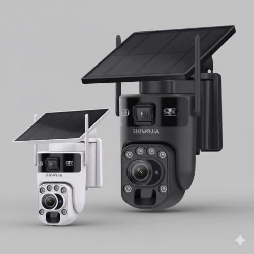 كاميرات طاقة شمسية عدستين - 12mp-50x  -شريحة