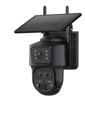 كاميرا طاقة شمسية بعدستين - شريحة-  15x -6mp