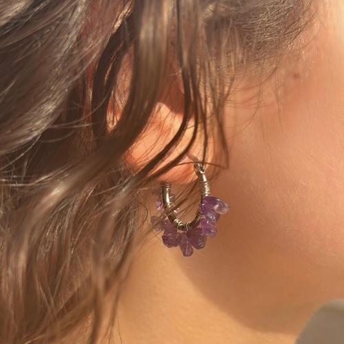 Amethyst Earing