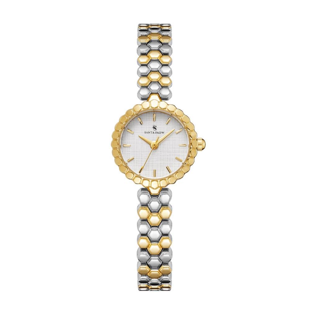 ساعة SANTA FADW نسائي فضي ذهبي
