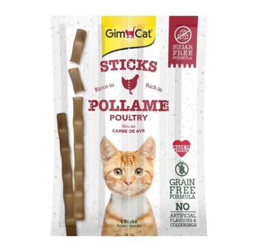 GimCat Sticks Pollame Poultry - مكافأة للقطط على ش...