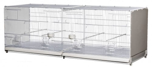 قفص انتاج ستيل جوانب بلاستيك خلفية شبك مقاس 122 سم