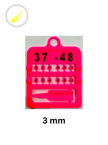 حجل بلاستيك مقاس 3 مم بأرقام من 37 الى 48 R4W