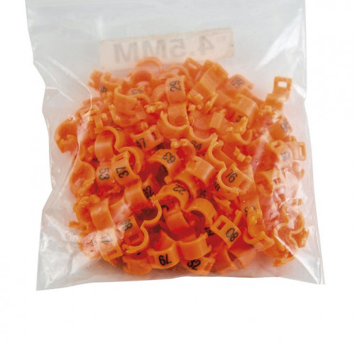 حجول مرقمة 4مم مفتوحة STA