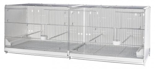 قفص انتاج شبك ستيل جوانب وخلفية بلاستيك مقاس 122 سم