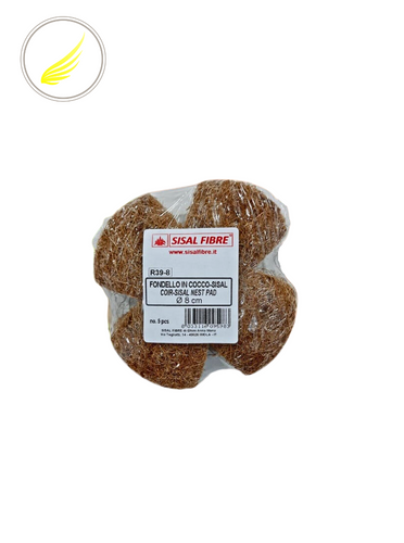 لباد جوز الهند مع القش ايطالي ( SISAL ) مقاس 8