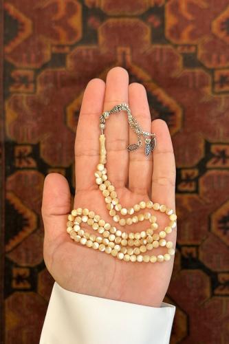 صدف طبيعي ناعم كركوشة فضة