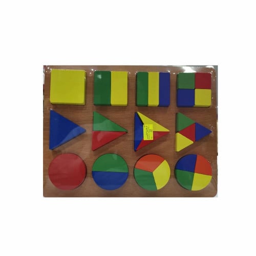 وسيلة خشب لتعليم الكسور