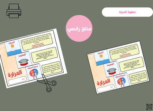 مطوية الحرارة- ثاني ابتدائي رقمية