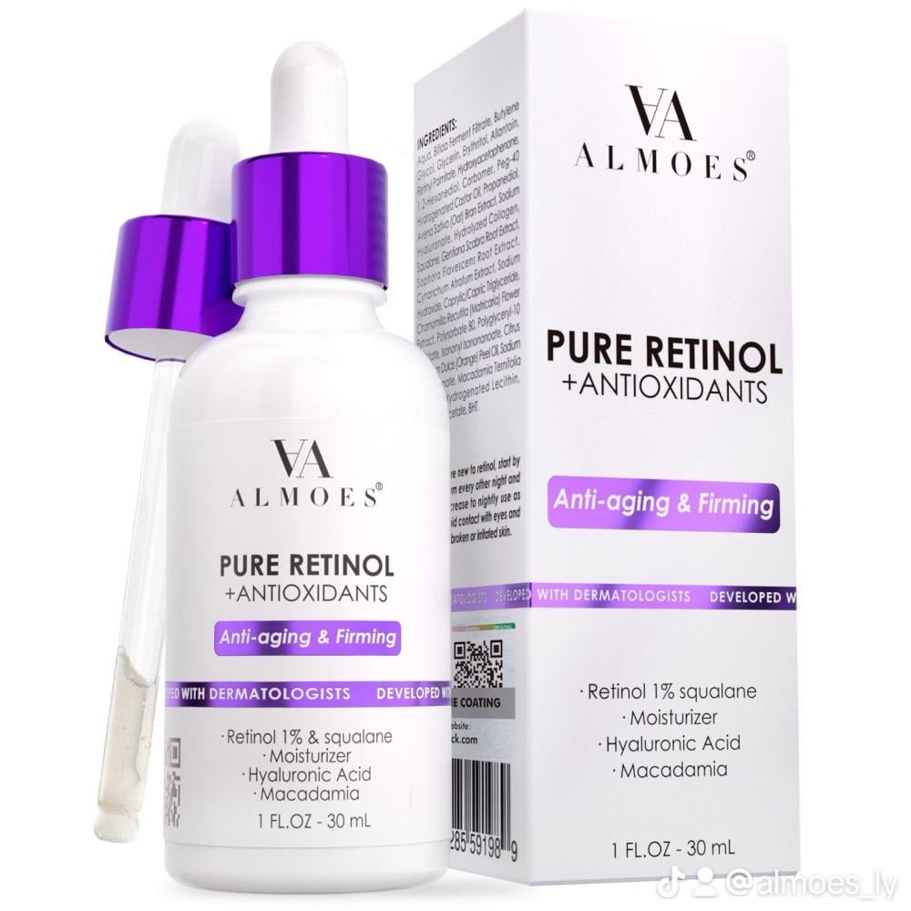 Almos Retinol, Squalane, Moisturizer, Macadamia Serum Retinol Serum 30ml Canadian Almos