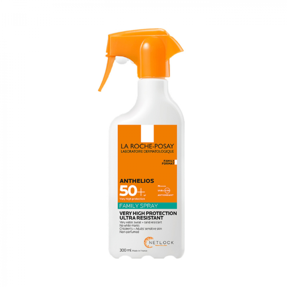 أنثيليوس فاميلي سبراي واقي الشمس البرتقالي SPF50 + | من لاروش بوزيه - 300 مل
