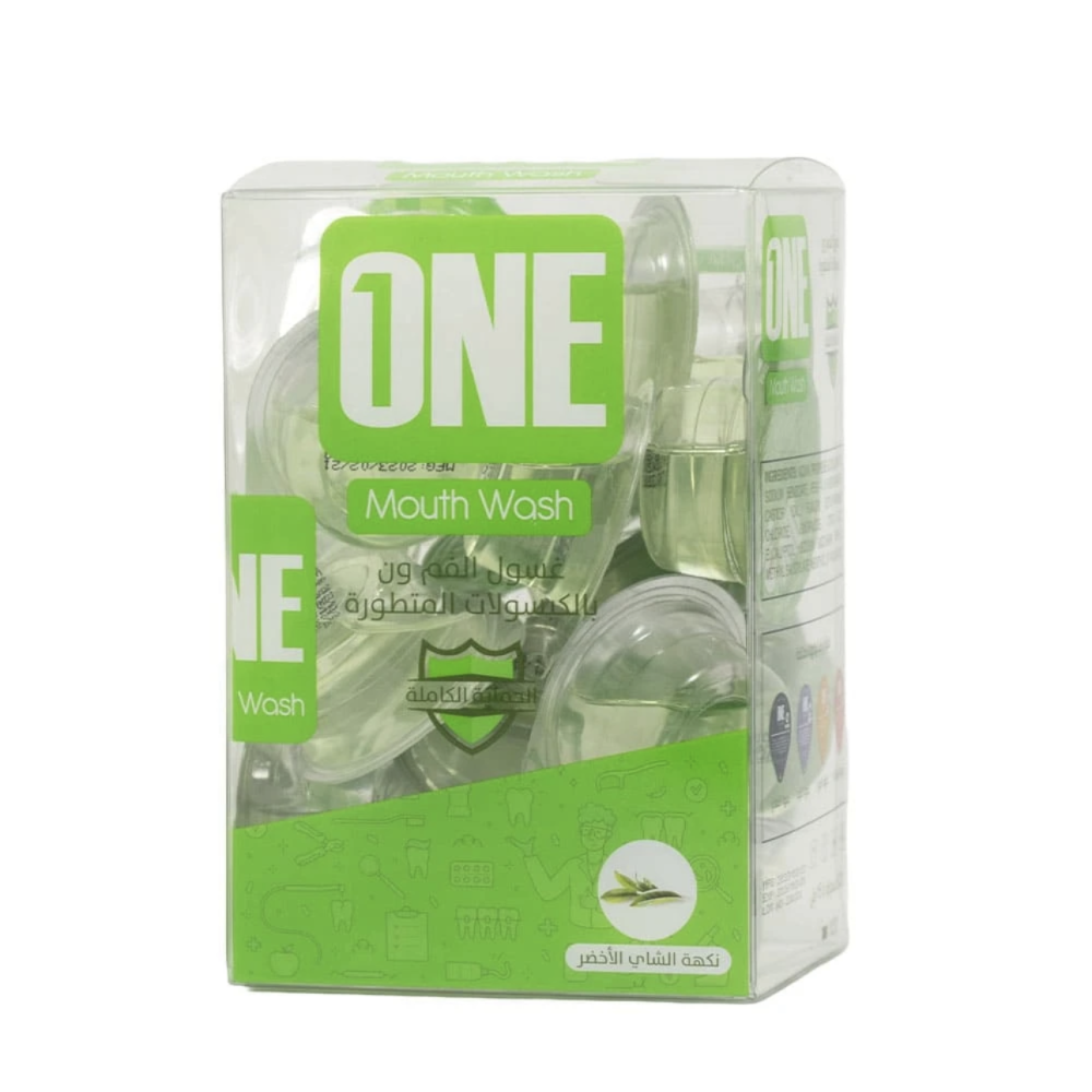One Advanced Green Tea Capsule Mouthwash 20 Capsules 15ml