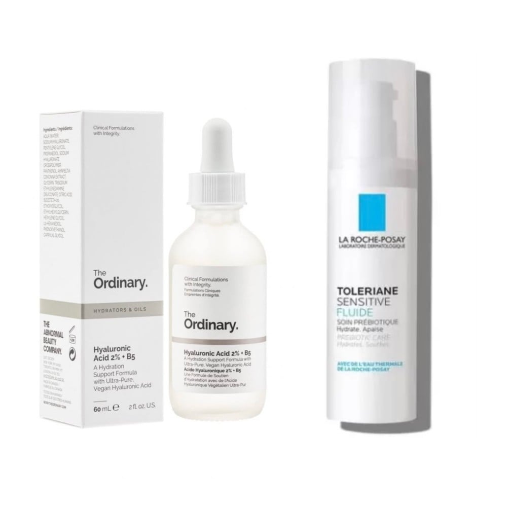 The Ordinary and La Roche-Posay Glow Kit for Radiance and Moisturizing the Face