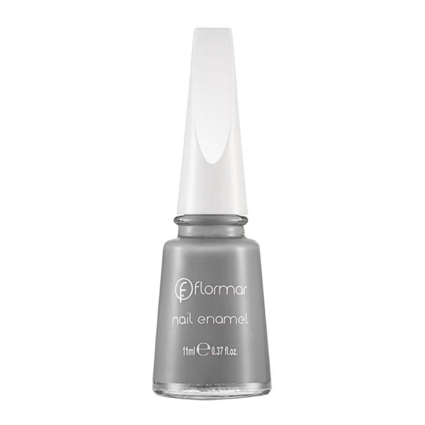 Long lasting nail polish metallic grey 417