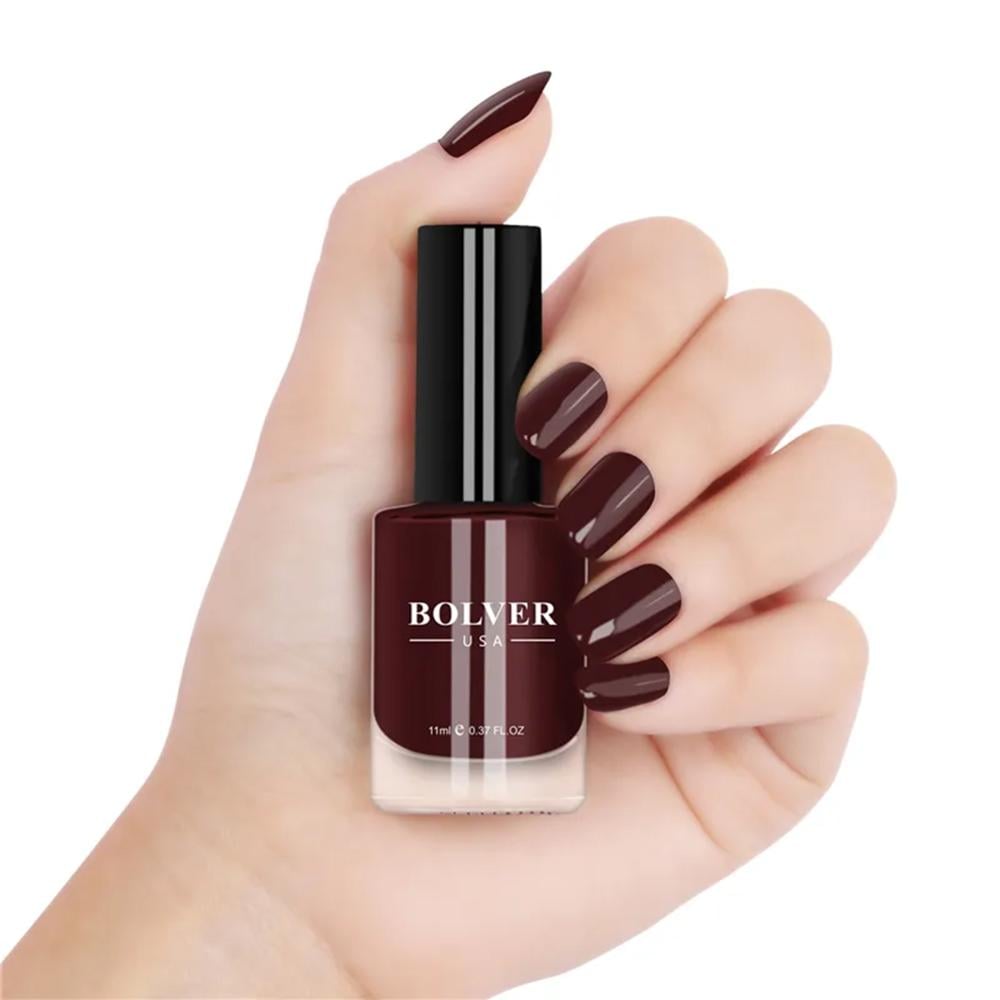 Bluver Nail Polish Dark Red 631