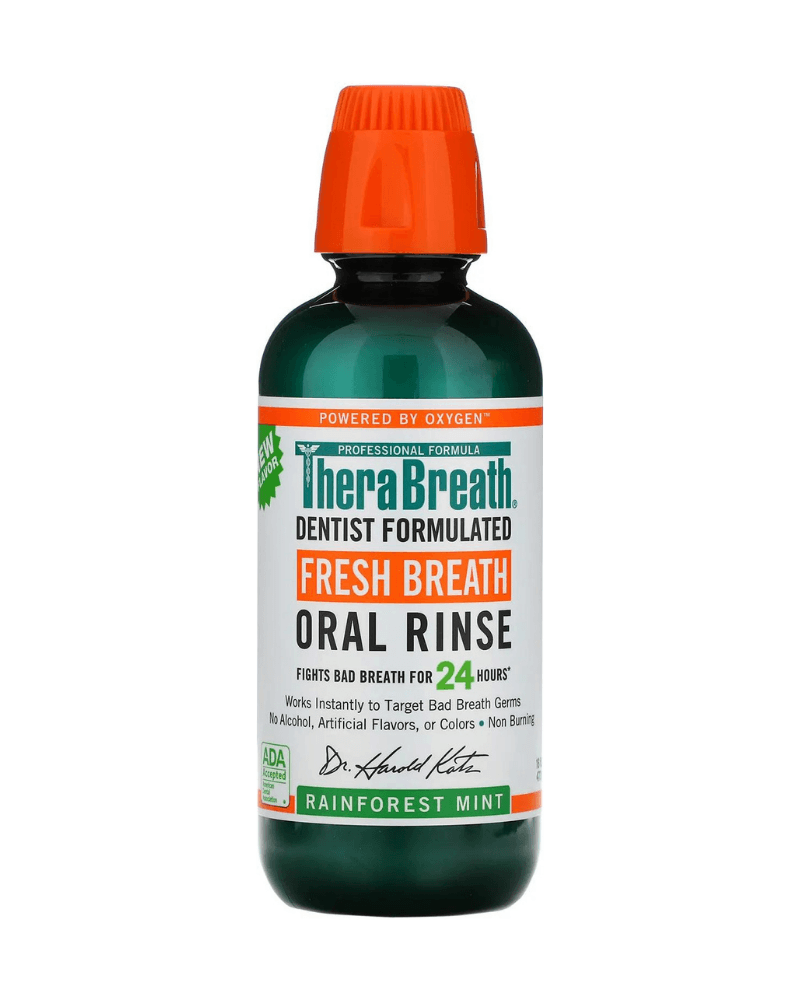 TheraBreath Rainforest Mint Mouthwash 473ml
