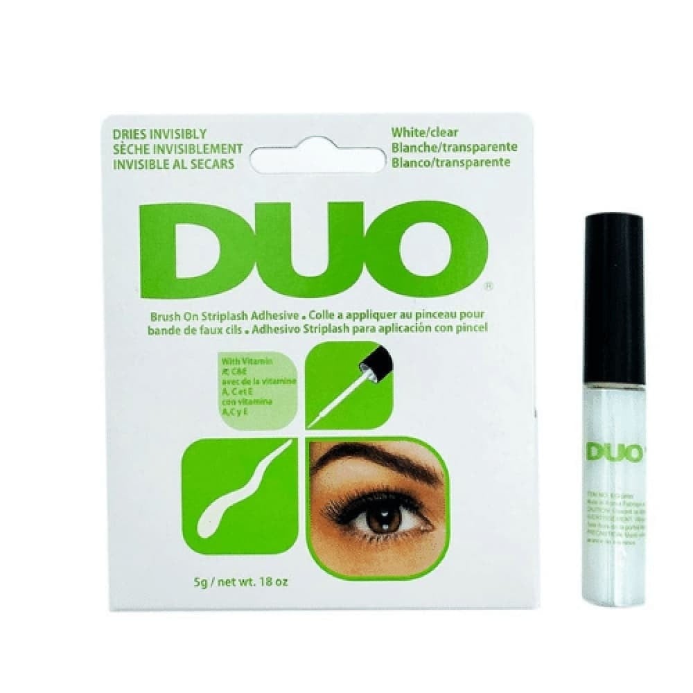 دو غراء رموش شفاف مع فرشاة 5 جرام - Duo Brush On Striplash Adhesive, White