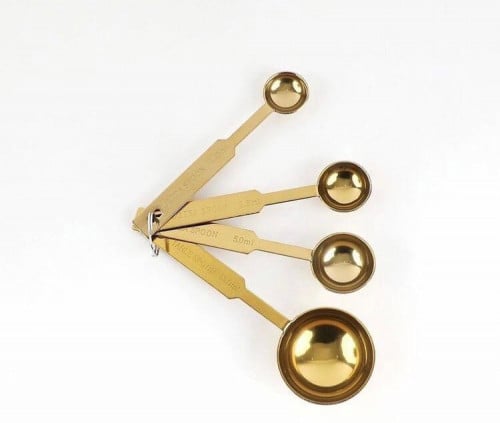 ملعقة قياس معياريه حديد / ملاعق قياس معياري ( 4 قطع )