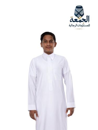 ثوب دروش اسبان قلاب شبابي ابيض