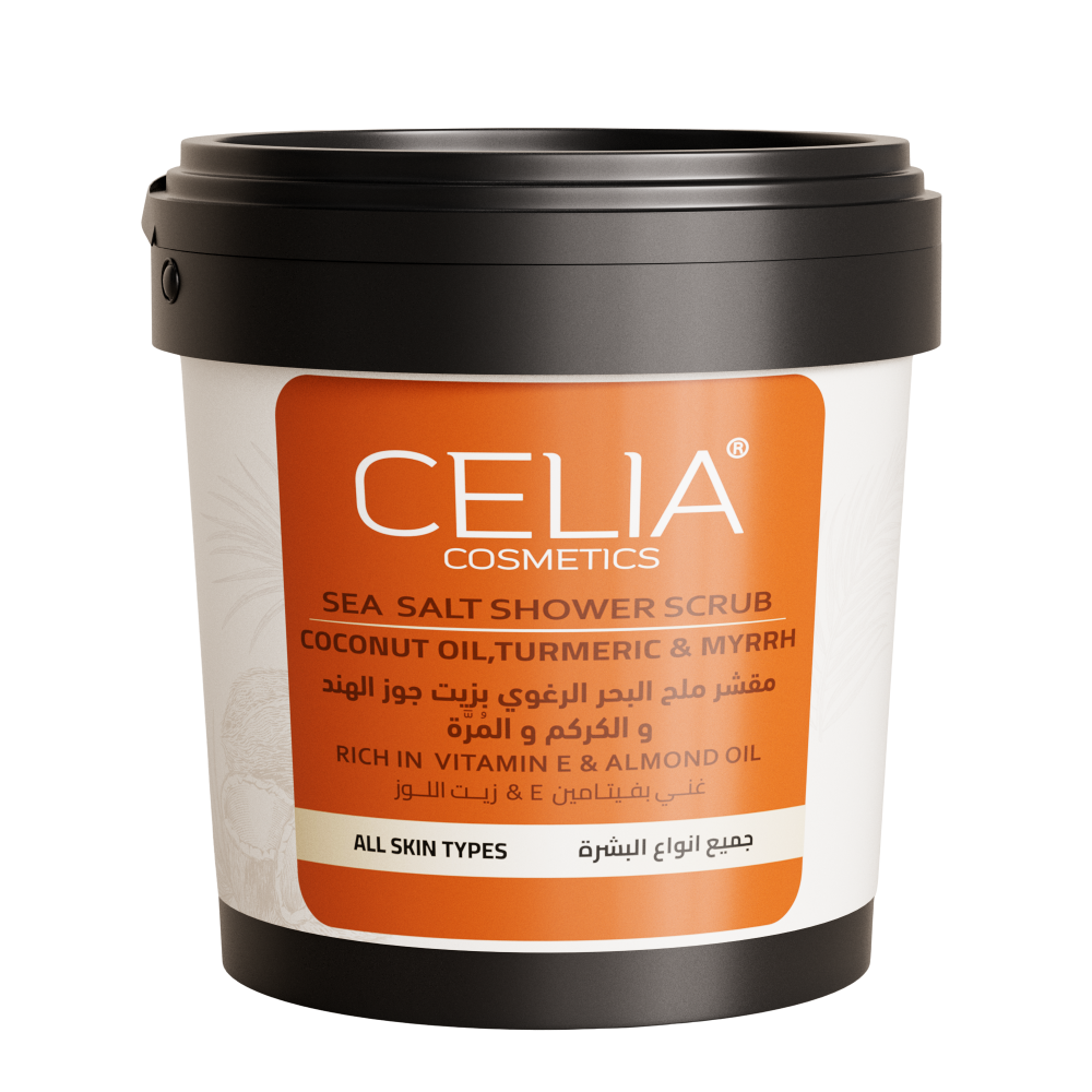 مقشر ملح رغوي بالكركم والمره وجوز الهند- 750 غرام