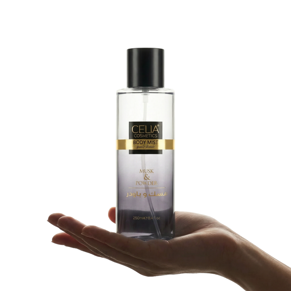Musk and Powder Body Mist - 250ml | CELIA COSMETICS