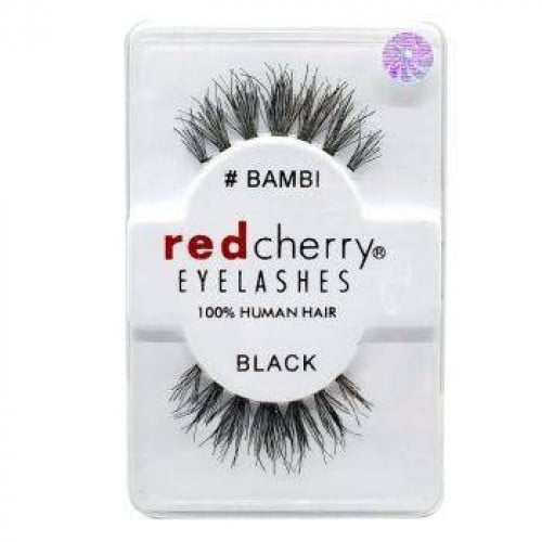 Redcherry Plastic Eyelashes Black Color - BAMBI