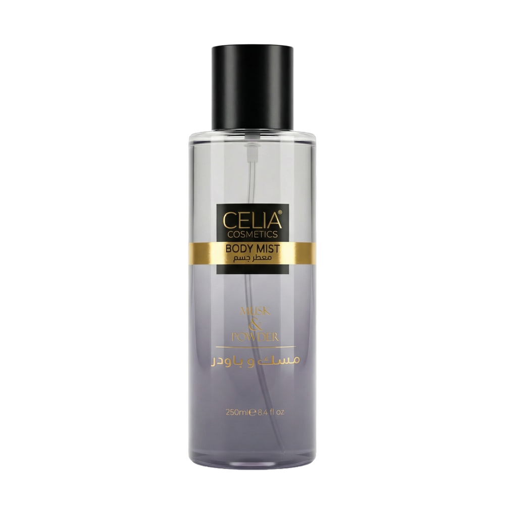 Musk and Powder Body Mist - 250ml | CELIA COSMETICS