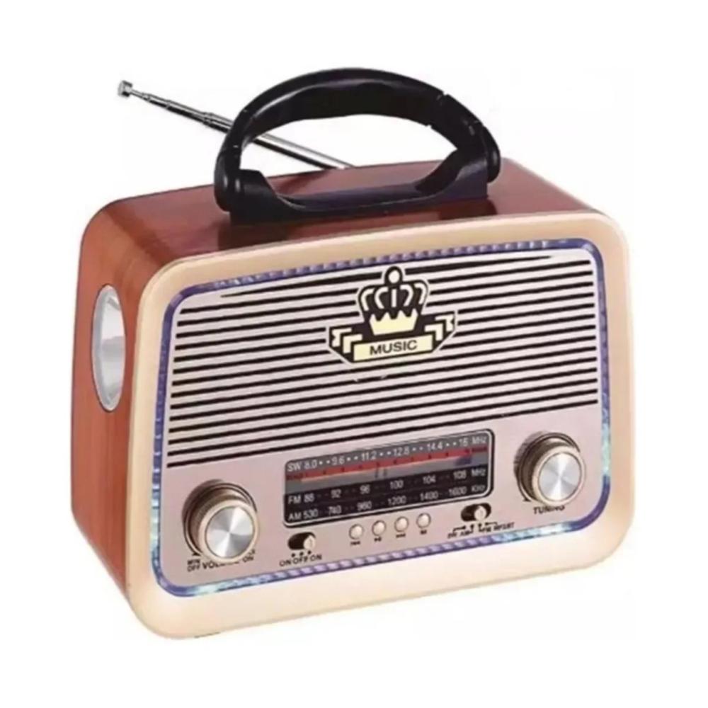 راديو محمول Fm - AM - Sw- بلوتوث بطاقة صوت محمولة Tf قرص فلاش USB