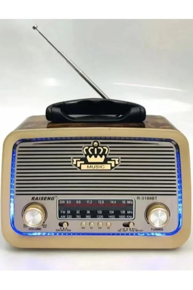 راديو محمول Fm - AM - Sw- بلوتوث بطاقة صوت محمولة Tf قرص فلاش USB
