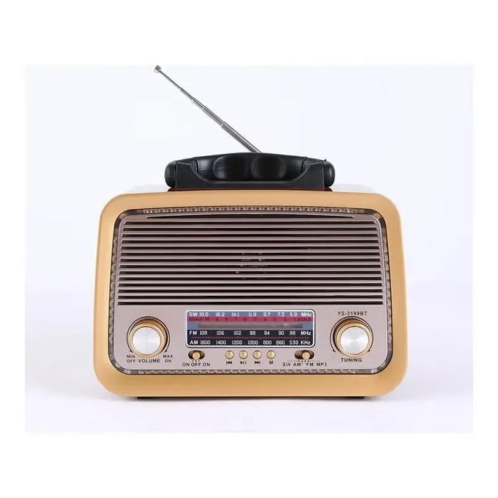 راديو محمول Fm - AM - Sw- بلوتوث بطاقة صوت محمولة Tf قرص فلاش USB