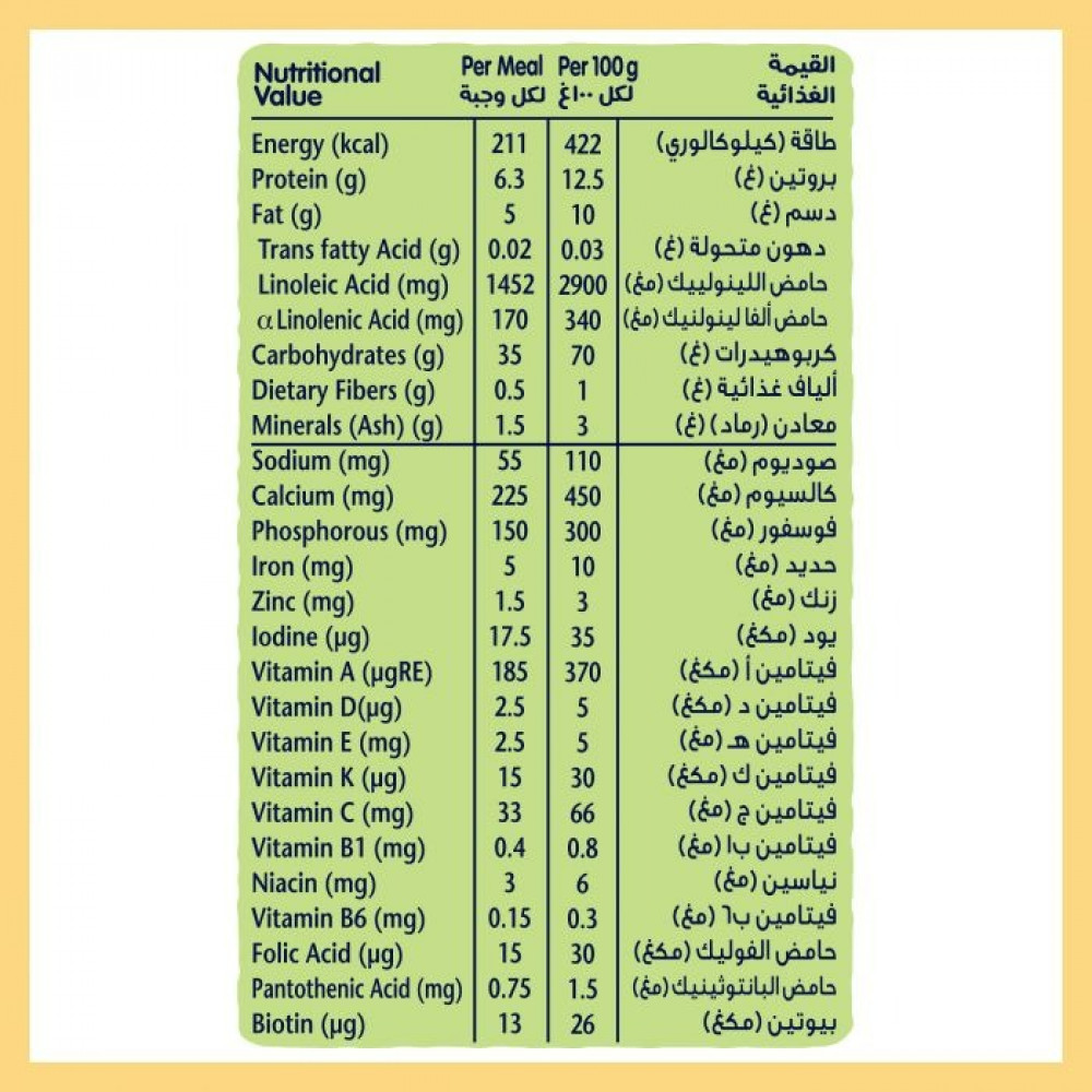سيريلاك دقيق الحبوب للأطفال بالحديد+ أرز - 1 كجم