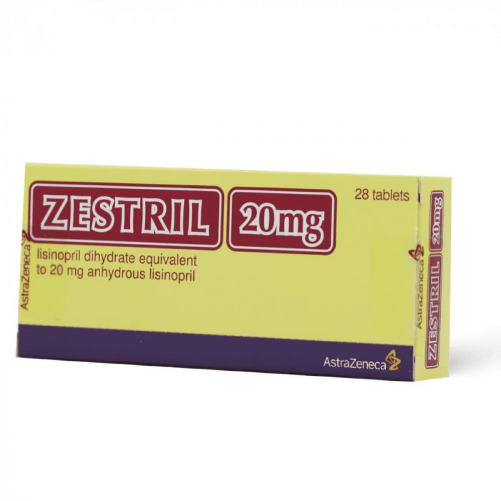 ZESTRIL 20MG 28 TABLETS