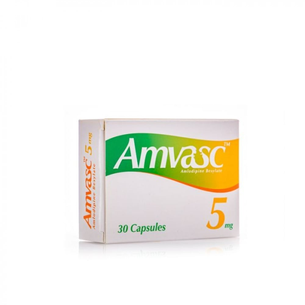 AMVASC  5MG, For High Blood Pressure - 30 CAP