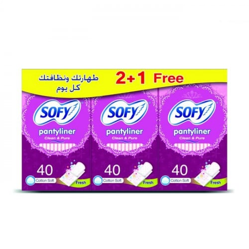 سوفى، فوط نسائية يومية، كلين اند بيور، فريش، 2 + 1...