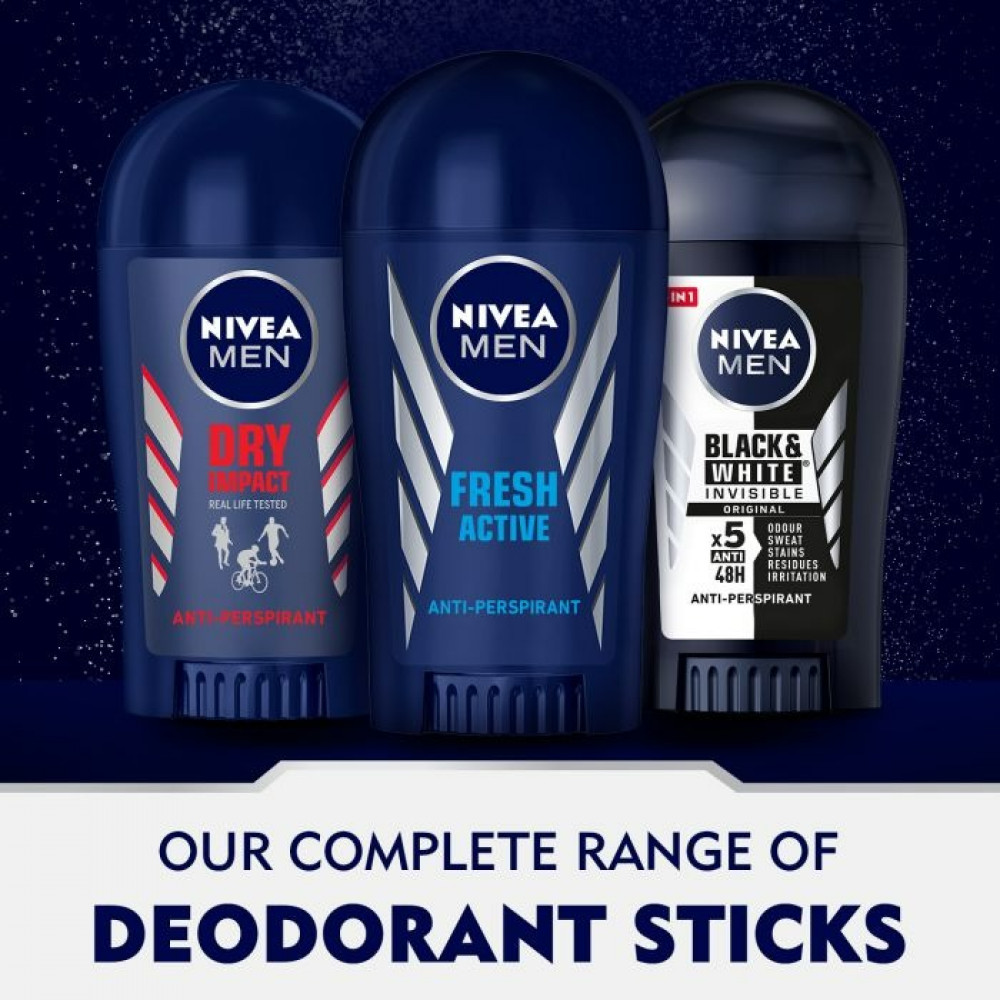 Nivea Deodorant Stick 40 ml black&white men