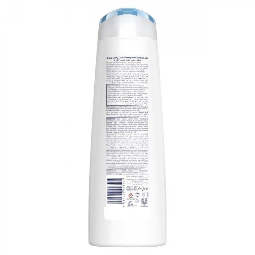 Dove Hair Shampoo + Conditioner 400 ml daily care 2in1