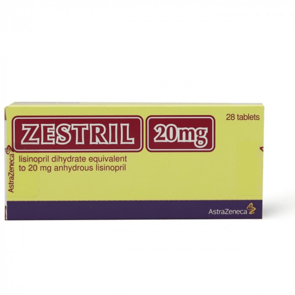 ZESTRIL 20MG 28 TABLETS