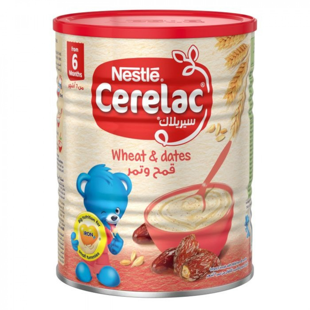 سيريلاك دقيق الحبوب للأطفال بالحديد+ قمح وتمر - 400 جم