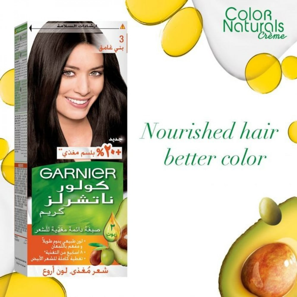 Garnier Hair Color color nature 3 dark brown