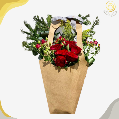 باقة الجوري الاحمر