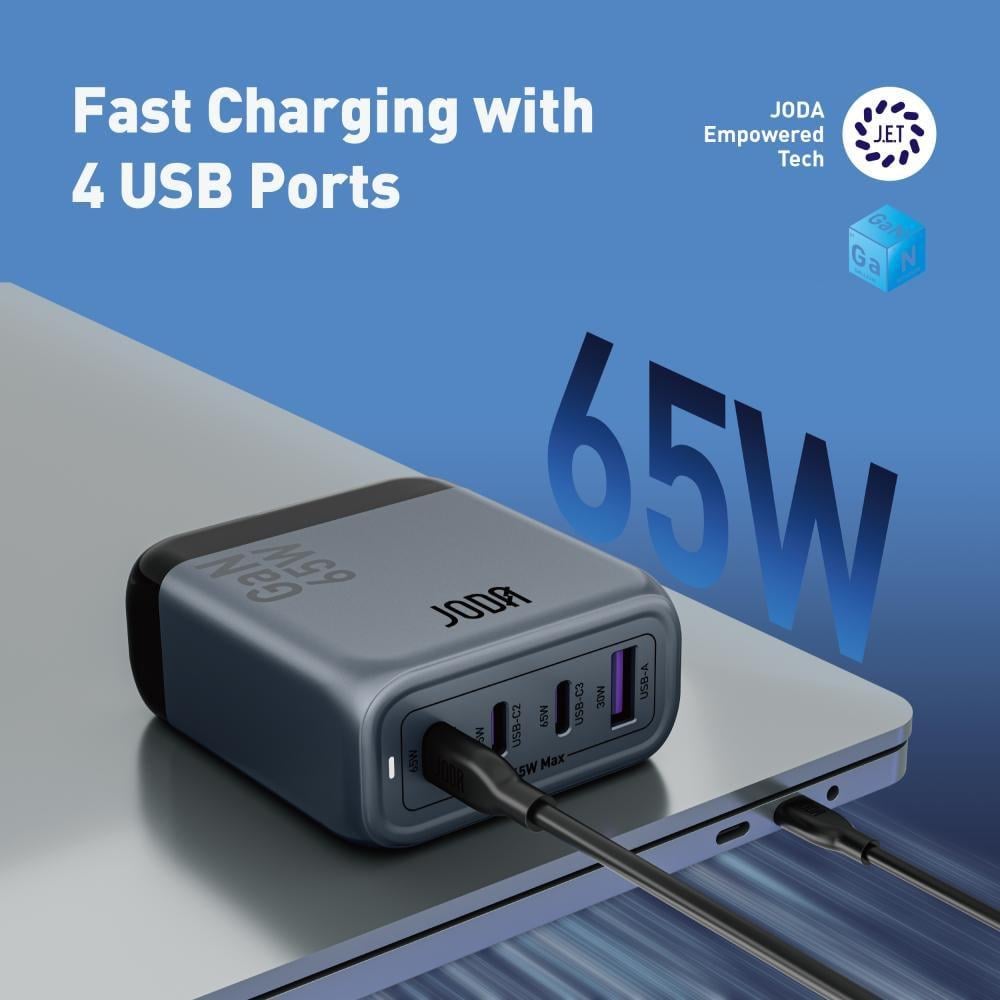 Gouda 65W Charging Station with 3 Type-C Ports and a USB Port
