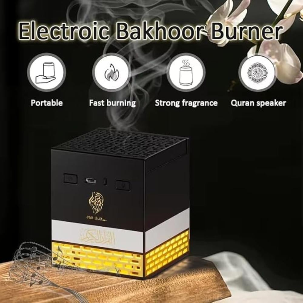 Incense burner + Quran speaker in the shape of the Kaaba