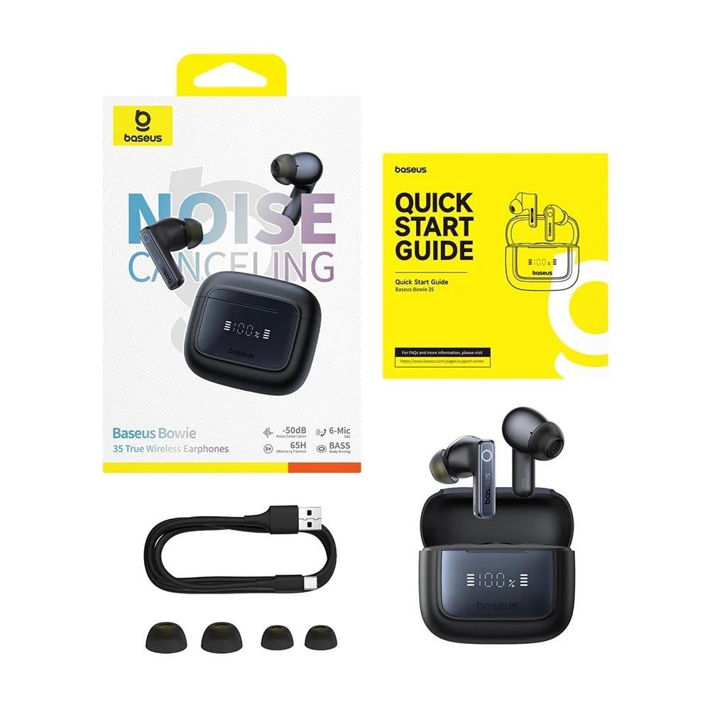 سماعات Baseus Bowie 35 True Wireless عازل للضوضاء