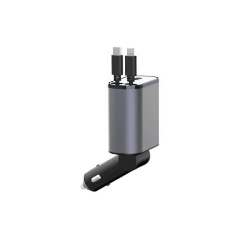 راس سياره 120W + كيل ايفون + كيبل تايب سي JEEBEL-J...