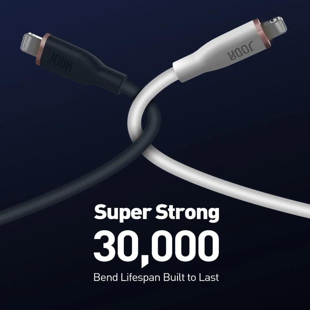 Gouda Type-C Lightning Cable, White, 60W, 1 Meter