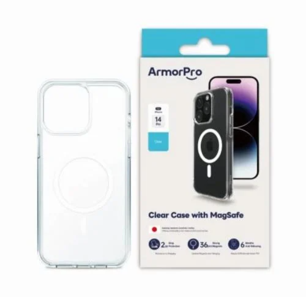 كفر حماية شفاف - ايفون ArmorPro Clear Case with MagSafe for iPhone 12