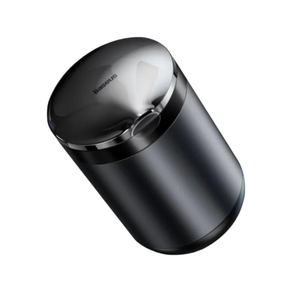 طفاية سجائر مع اضاءة ليد آمنة ومقاومة للحريق - اسود - Baseus