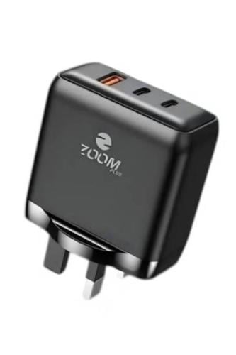 شاحن سريع ثلاثي المنافذ Zoom Plus ZP C588 بقوة 50...